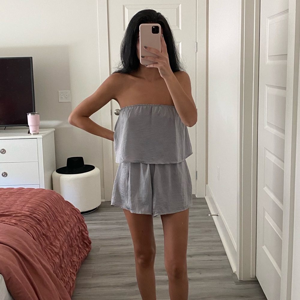 Strapless Romper